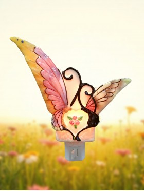 Porcelain Butterfly Night Light with Gift Box